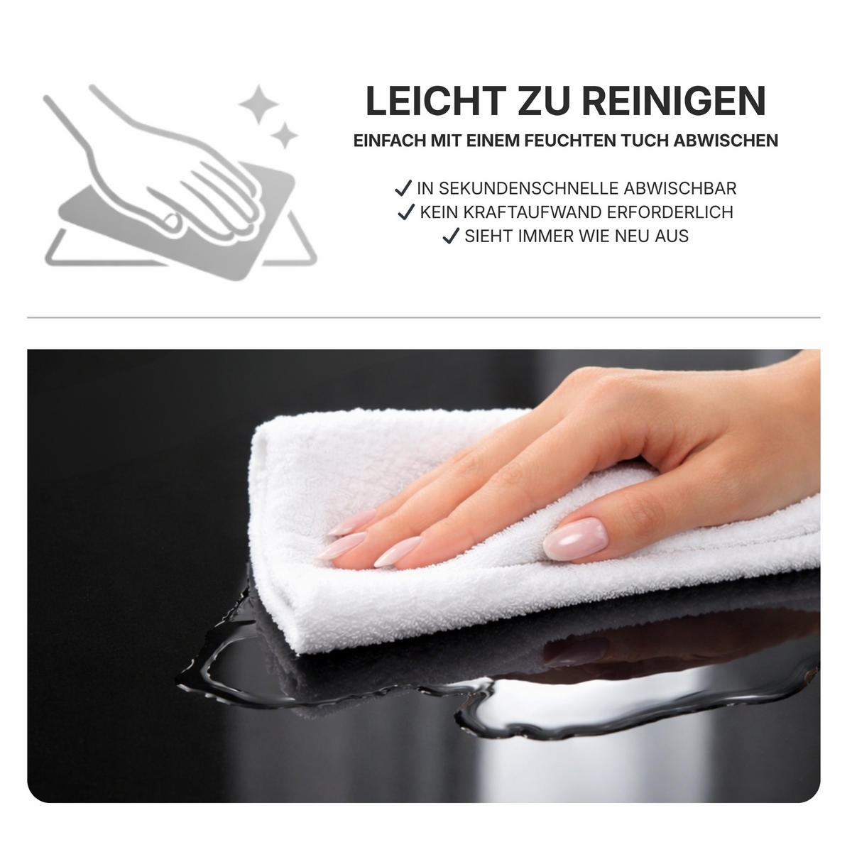 ESSTISCH Schwarz Hochglanz Ausziehbar 120 - 160 cm - Schwarz Hochglanz, Holzwerkstoff (120/80/75cm) - PROSPERO