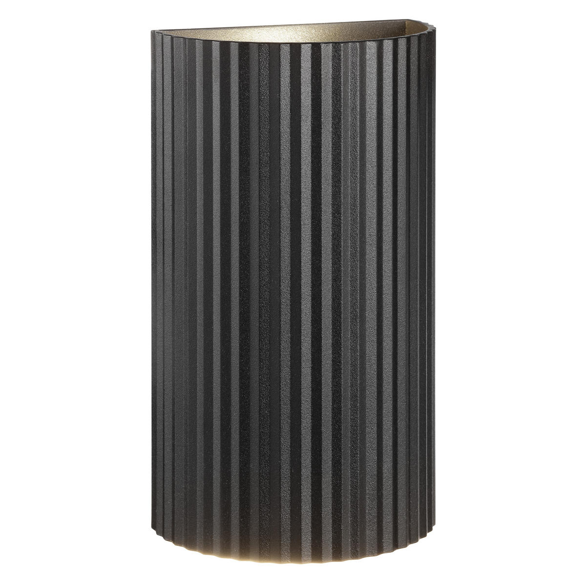 WANDLEUCHTE Undula Schwarz 6/10/18 cm - Schwarz, Metall (10/18/6cm) - Brilliant