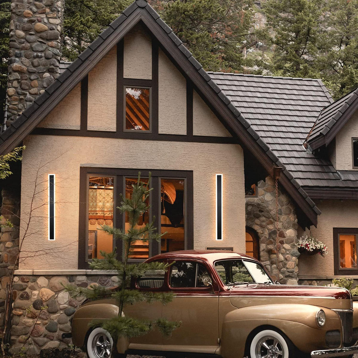 LED WANDLEUCHTE Lichtblick - Schwarz, Metall (8/4/100cm) - Nettlife