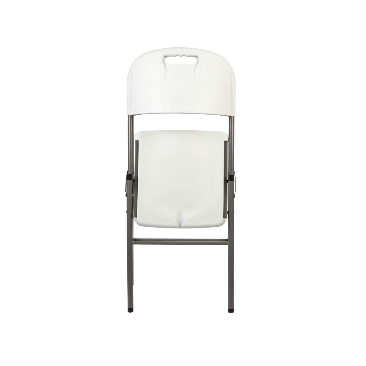 GARTENSTÜHLE 2er Set Weiß Grau 45/50/88 cm - Weiß, Kunststoff (45/88/50cm)