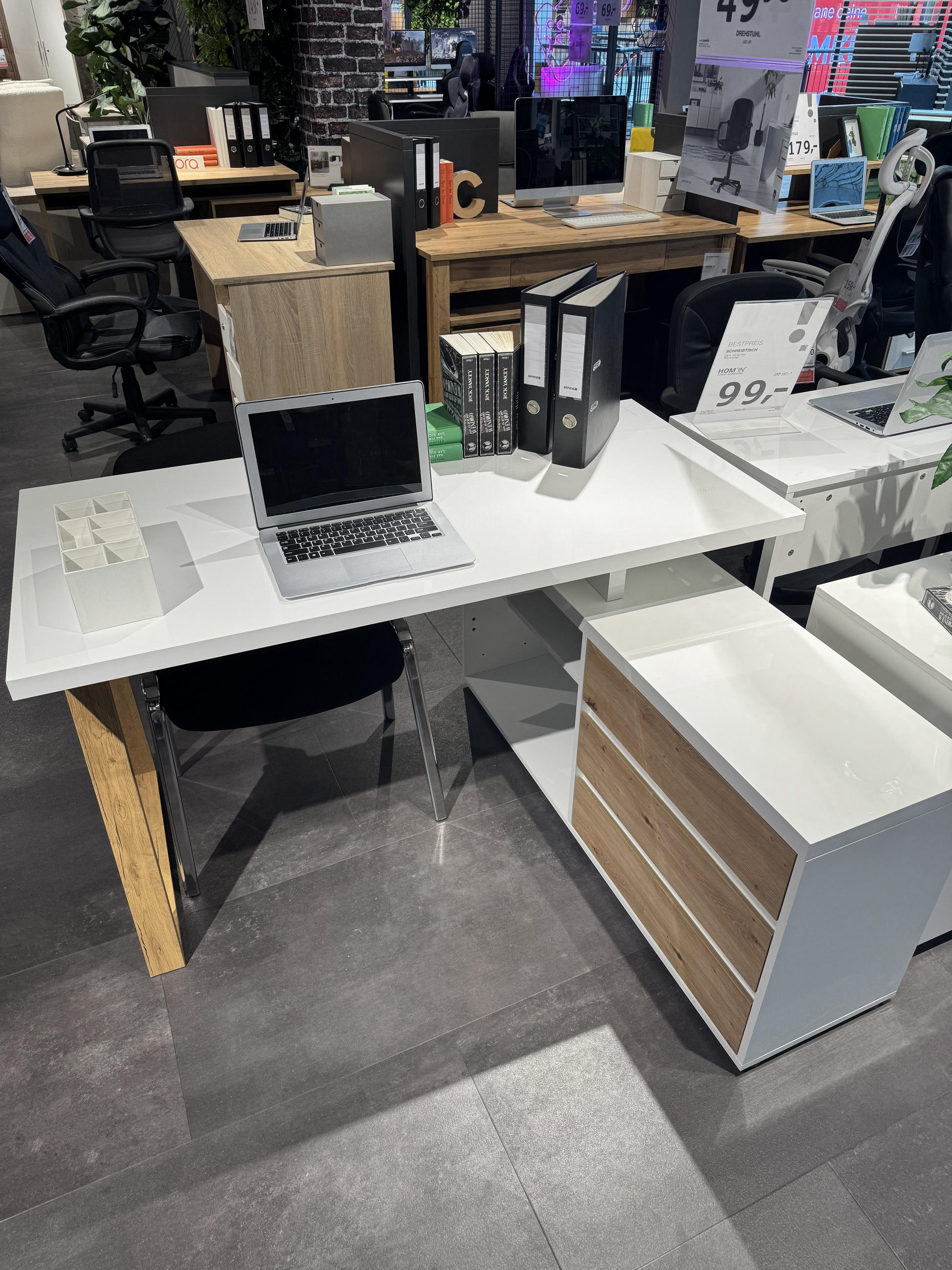 Eckschreibtisch First - Stylife