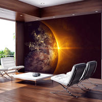 VLIESTAPETE Gelb 350/245 cm - Gelb/Grau, Textil (350/1cm) - KUNSTLOFT
