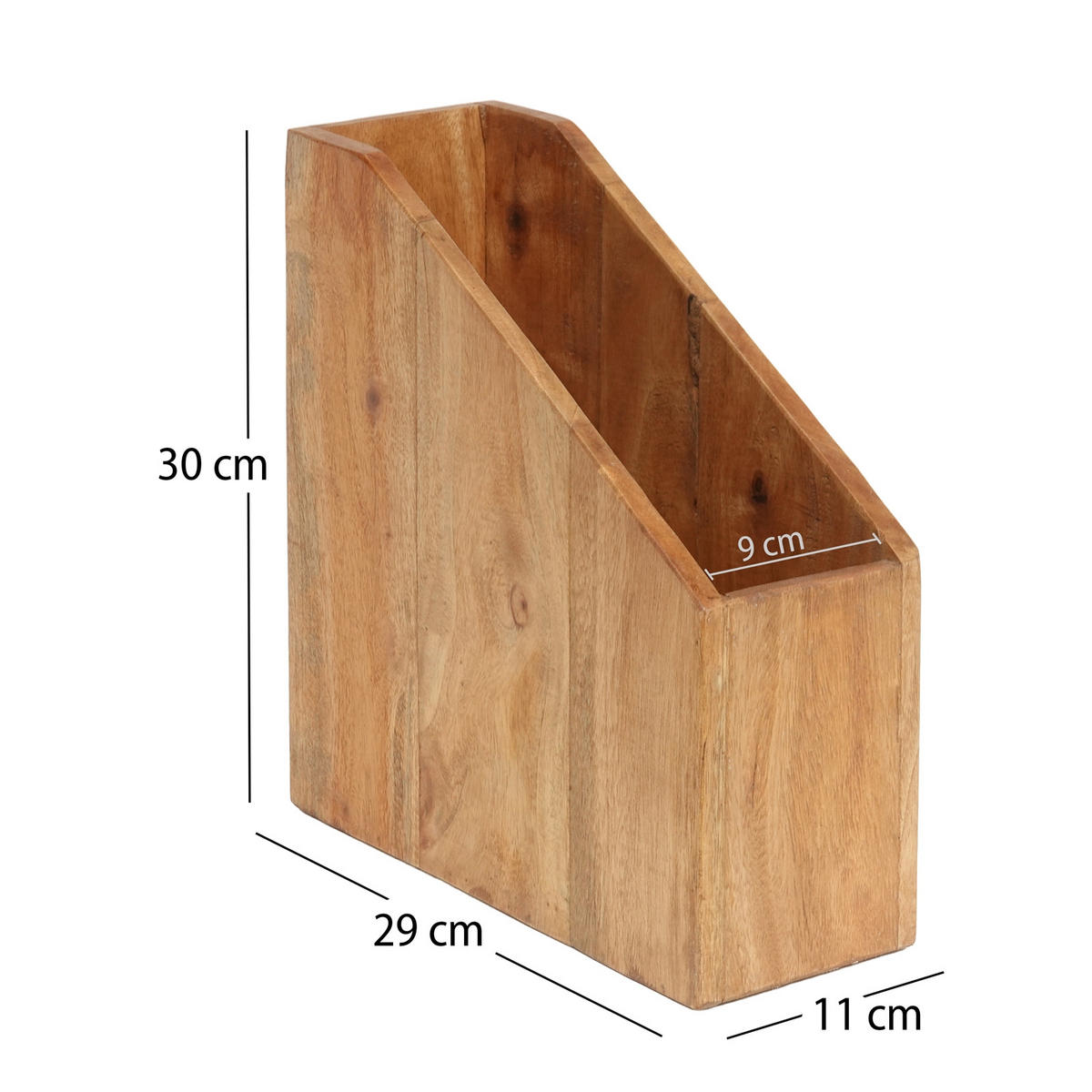 STEHSAMMLER Nero Mahagoni Massivholz naturfarben - Naturfarben, Holz (29/11/30cm) - DESIGN DELIGHTS