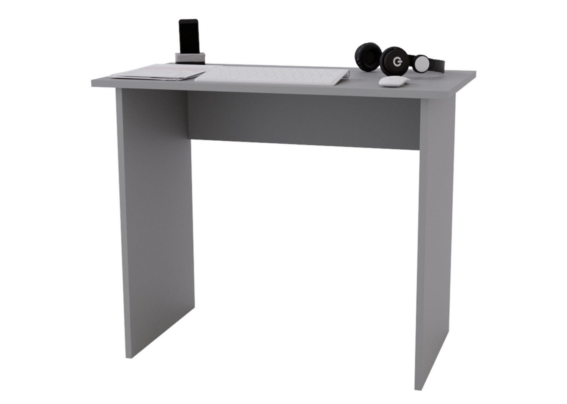 SCHREIBTISCH Dunkelgrau 90/50/73cm - Dunkelgrau, Holzwerkstoff (50/90/73cm) - CraftPAK