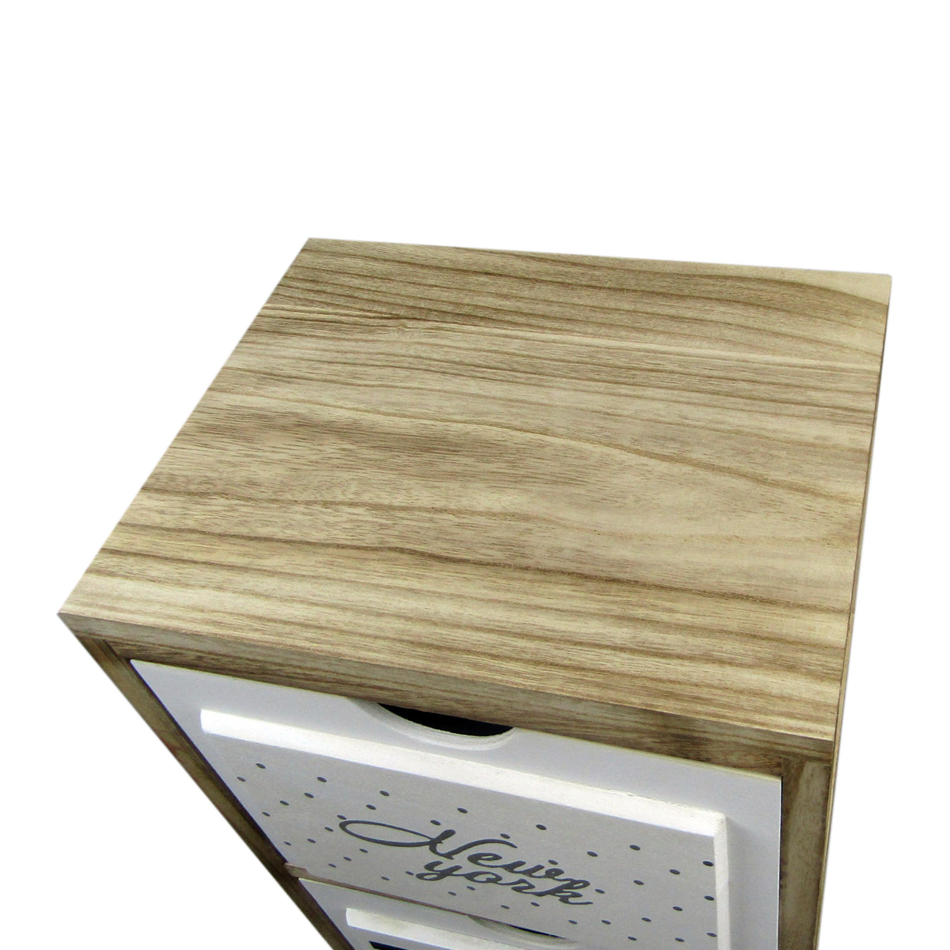 KOMMODE Weiß 24/24/97 cm - Weiß, Naturmaterialien (24/97/24cm) - Mobili Rebecca