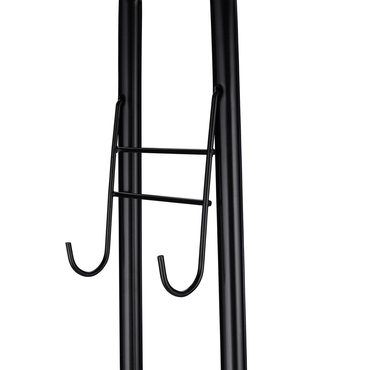 ROLOVACÍ vešiak - čierna, kov/plast (68/161/33.5cm) - Relaxdays