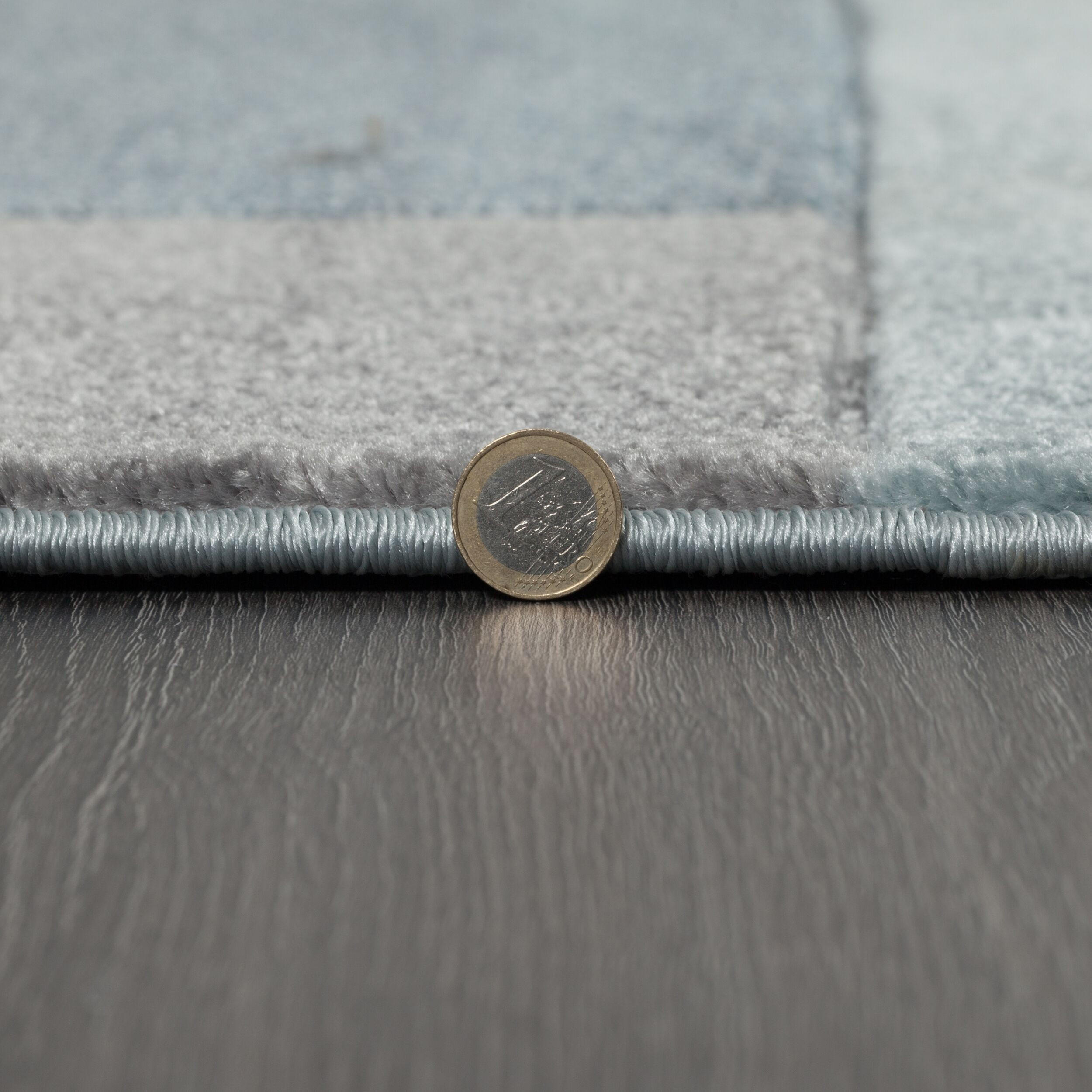 Thumbnail - Kadima Design Teppich, Blau, Textil, Grafikmuster, Rechteckig, 80x150 cm, pflegeleicht, Teppiche & Böden, Teppiche, Mode...