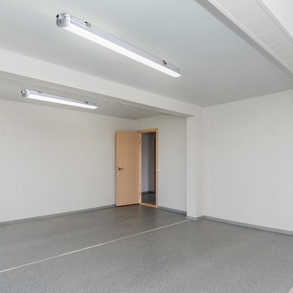 LED DECKENLEUCHTE Weiß Kunststoff 2er Set - Weiß, Kunststoff (60/6.5/5.8cm)