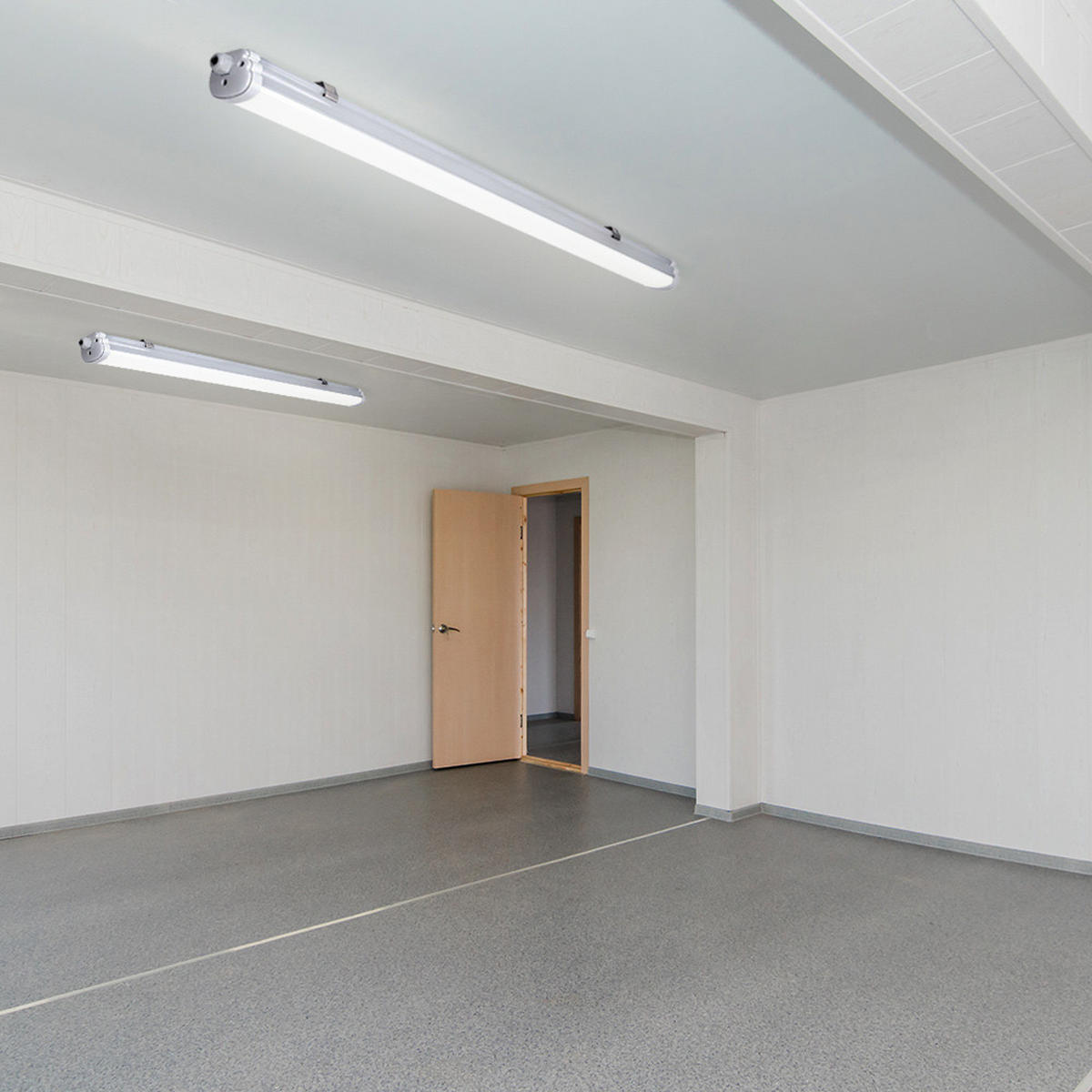 LED DECKENLEUCHTE Weiß Kunststoff - Weiß, Kunststoff (60/6.5/5.8cm)