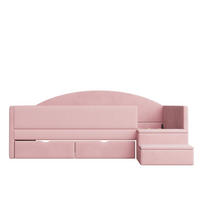 KINDERBETT 90/190 cm Rosa - Pink, Textil