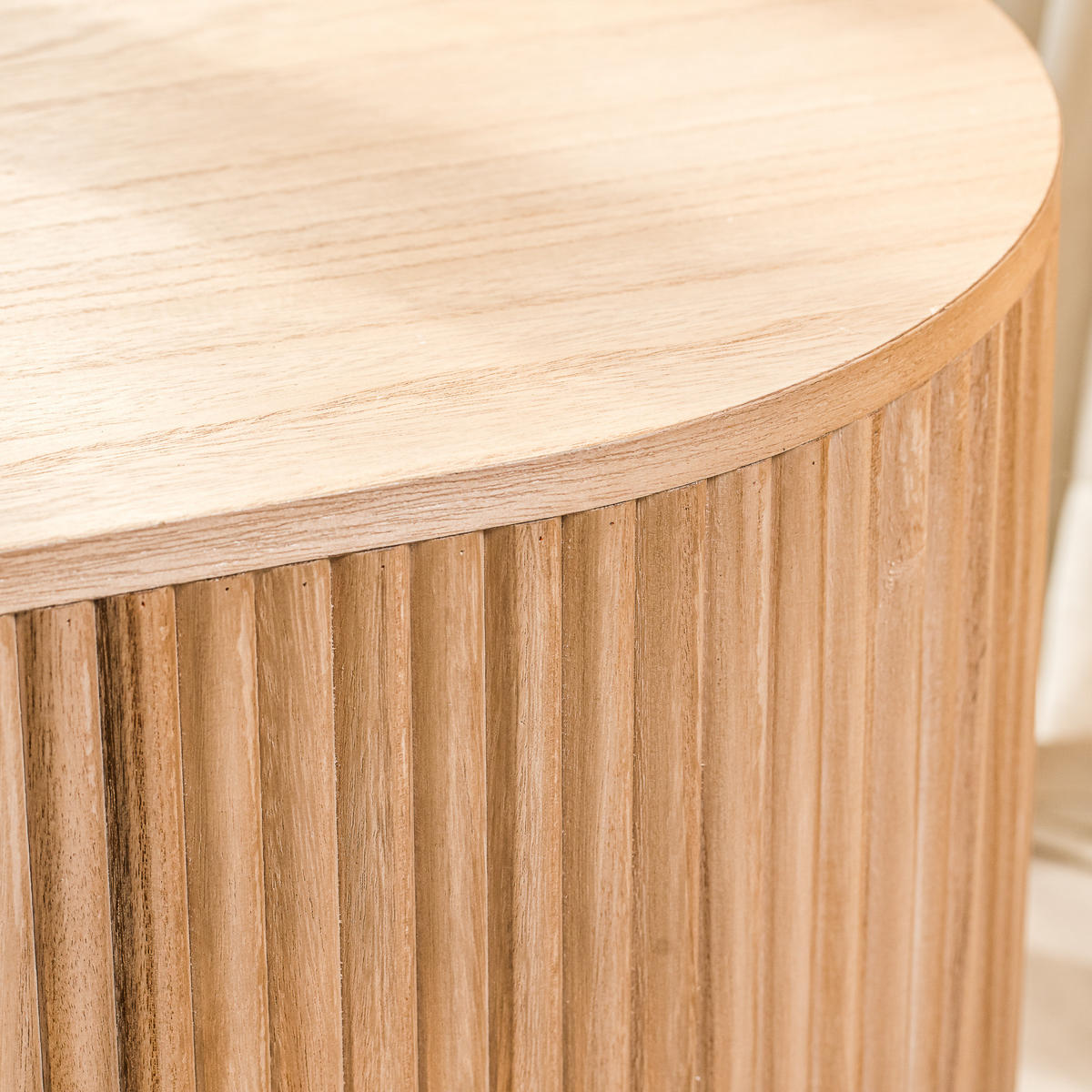 COUCHTISCH Rund Braun 90 x 40 x 40 cm - Braun, Holz (40/90/40cm) - Nordlys