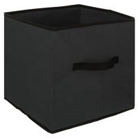 AUFBEWAHRUNGSKORB Mix N Modul Lane, Pappe, PP-Kunststoff, Schwarz, 31 x 31 cm - Schwarz, Papier (31/31/31cm) - 5five Simply Smart