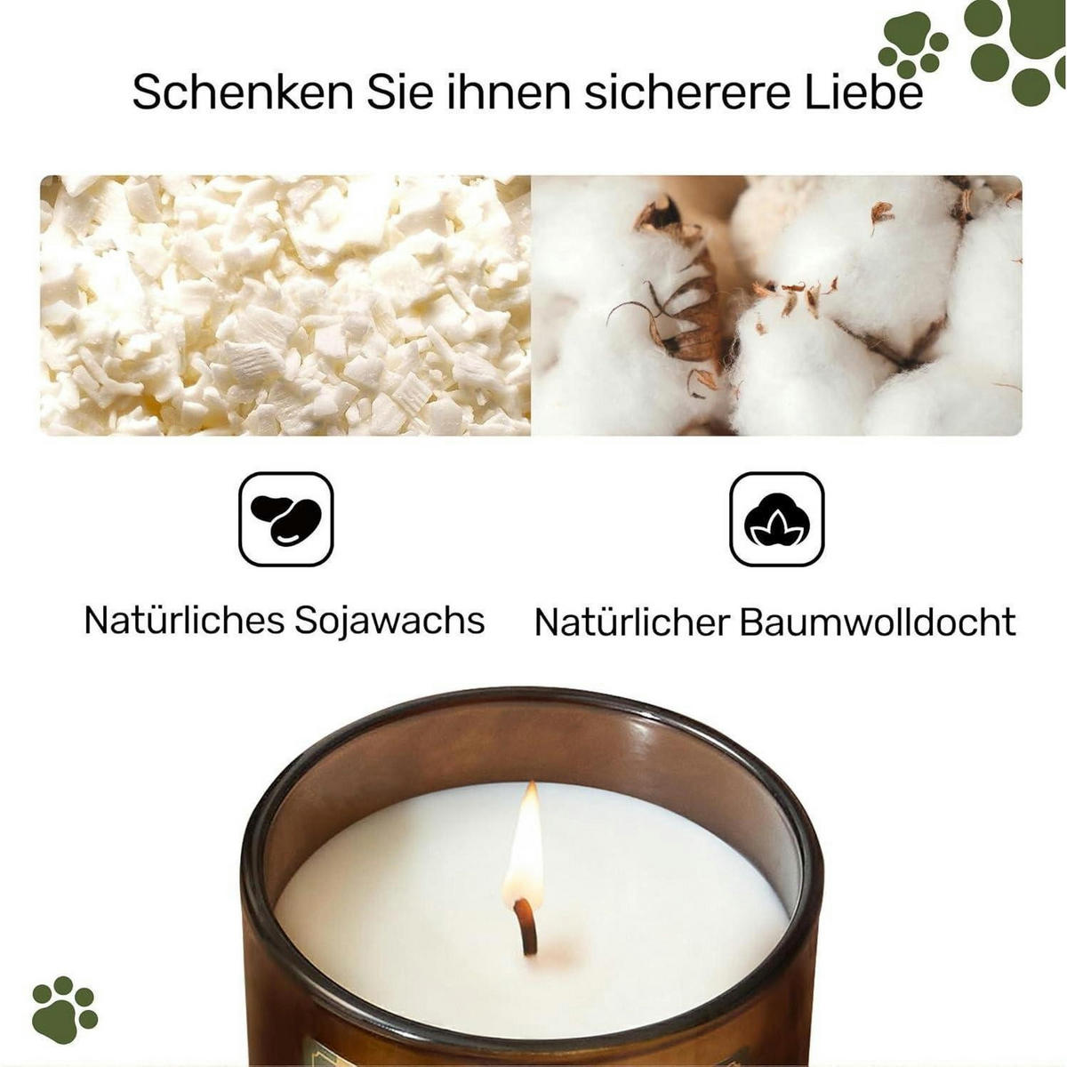 DUFTKERZE im Glas Lavendel Zeder 200g - Braun, Paraffin (9.7cm)