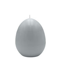 EIKERZEN Silbergrau 120 x Ø 80 mm, 6 Stück - Hellgrau, Paraffin (8/12/12cm) - Kopschitz Kerzen