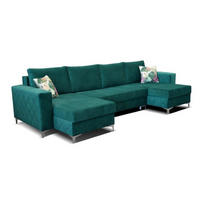 ECKSOFA Grün BIS Mit Schlaffunktion - Grün, Textil (307/145cm) - Sepro Meble
