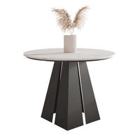 AUSZIEHTISCH FORTE 100/76 cm, Schwarz / Bianco (Weiß) - Perlmutt/Schwarz, Holzwerkstoff/Metall (100/100/76cm) - Idohome