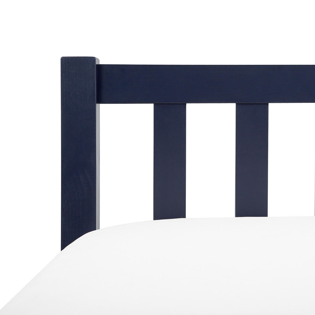 HOLZBETT 180/200cm Marineblau Florac - Blau, Holz (180/200cm) - Beliani