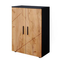MIDISCHRANK Irma Anthrazit/Goldkraft Eiche 60 x 81 cm - Honigeiche/Anthrazit, Holzwerkstoff (60/81/30cm) - Vicco