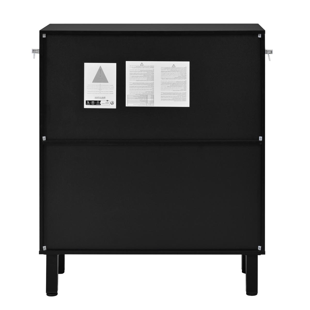 SCHUHSCHRANK aus MDF 80x38,5x95cm in Natur mit Soft-Close - Naturfarben, Holzwerkstoff (80/95/38.5cm) - Modfu