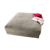 BIG HOCKER MADELINE Silber Cord - Silberfarben, Textil (120/43/120cm) - KAWOLA