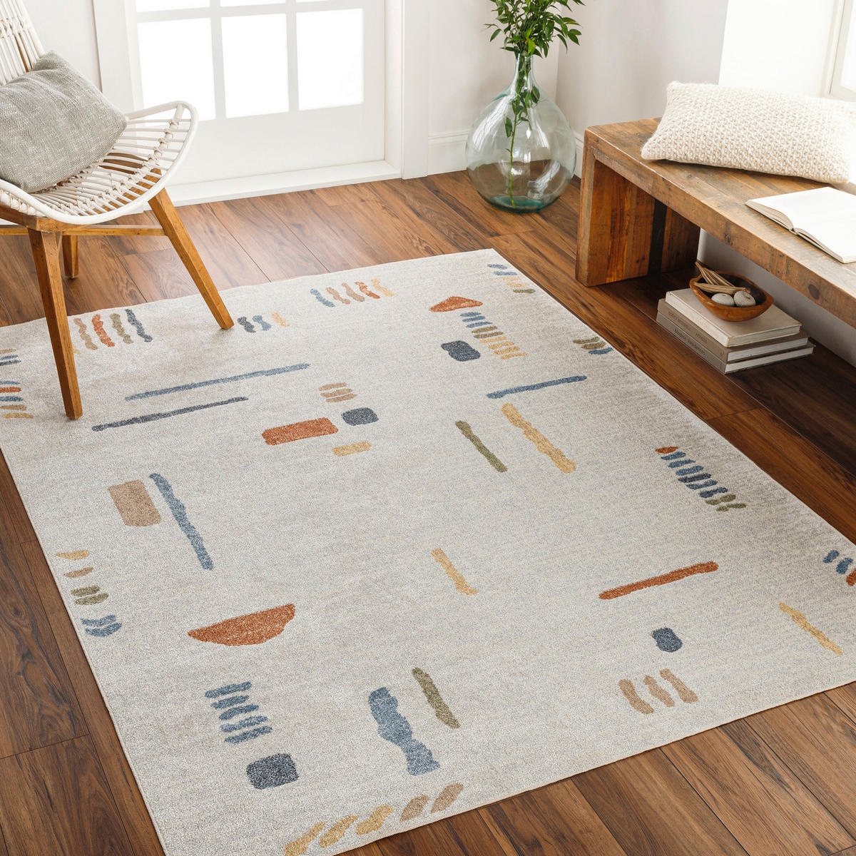 TEPPICH Maschinenwaschbar 160/213 cm Grau - Grau, Naturmaterialien/Textil (160/213cm) - LIVABLISS