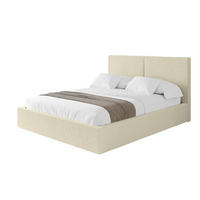 POLSTERBETT mit Bettkasten und Lattenrost, Boxbett ohne Matratze - VANTO 180x200 Beige - Taupe, Holzwerkstoff/Textil (180/200cm) - ALTDECOR