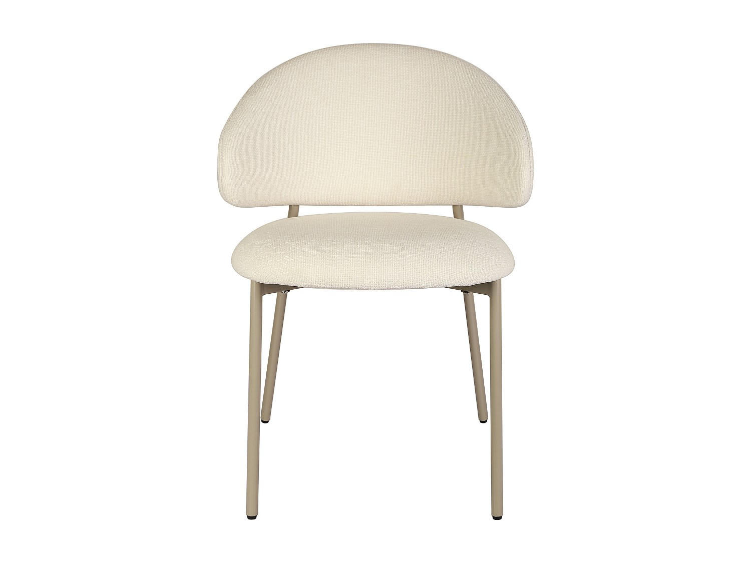 STUHL - 51 cm x 54.5 cm - stoff - cremefarben Vosinia - Creme, Textil (51/75/54.5cm) - Vente-Unique