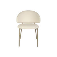 STUHL - 51 cm x 54.5 cm - stoff - cremefarben Vosinia - Creme, Textil (51/75/54.5cm) - Vente-Unique