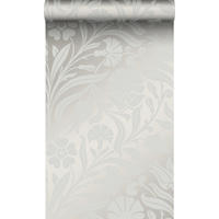 TAPETE Blumen 53 cm x 10.05 m - Grau, Papier (53/1000cm) - Origin Wallcoverings
