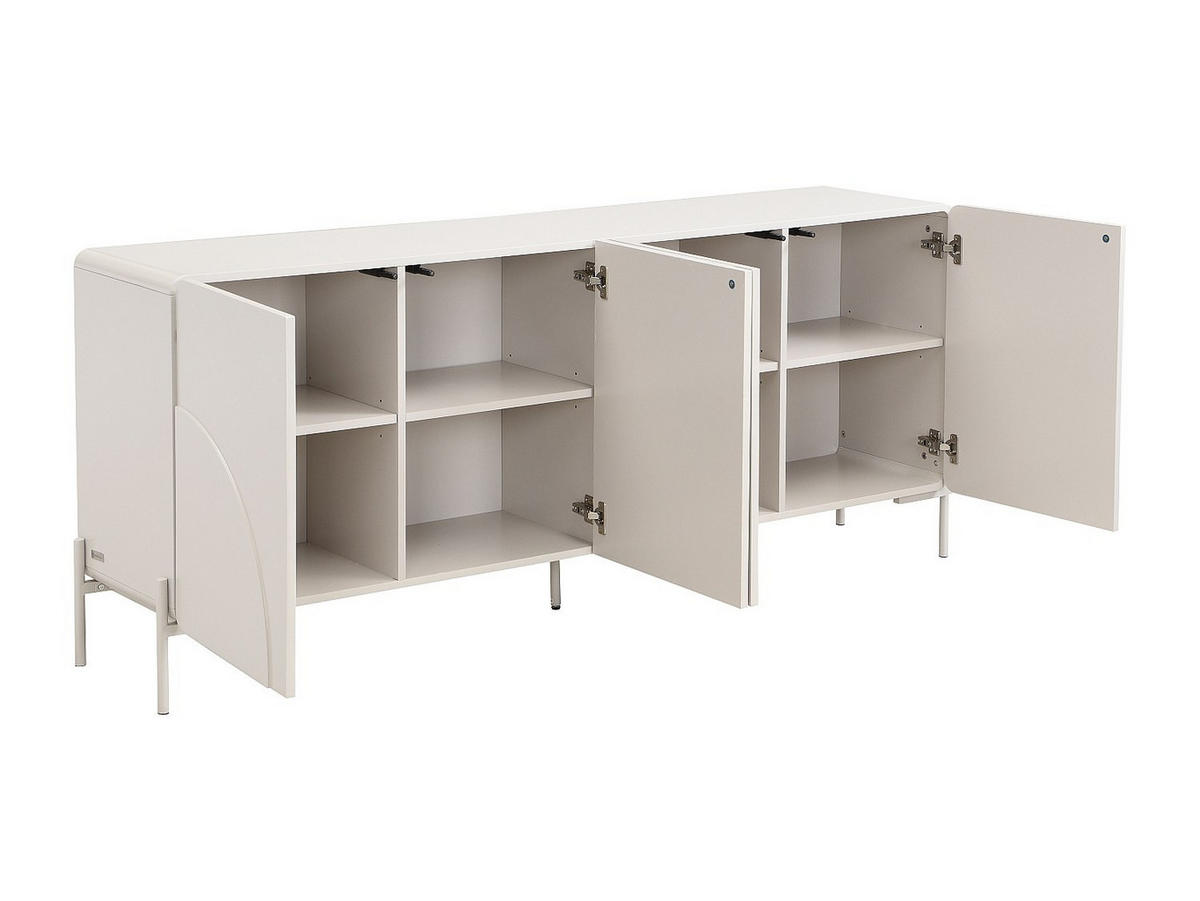 SIDEBOARD - 180 cm x 40 cm - Holz, Platte - Beige - ZELINARO - Beige, Holz (180/75/40cm) - Vente-Unique