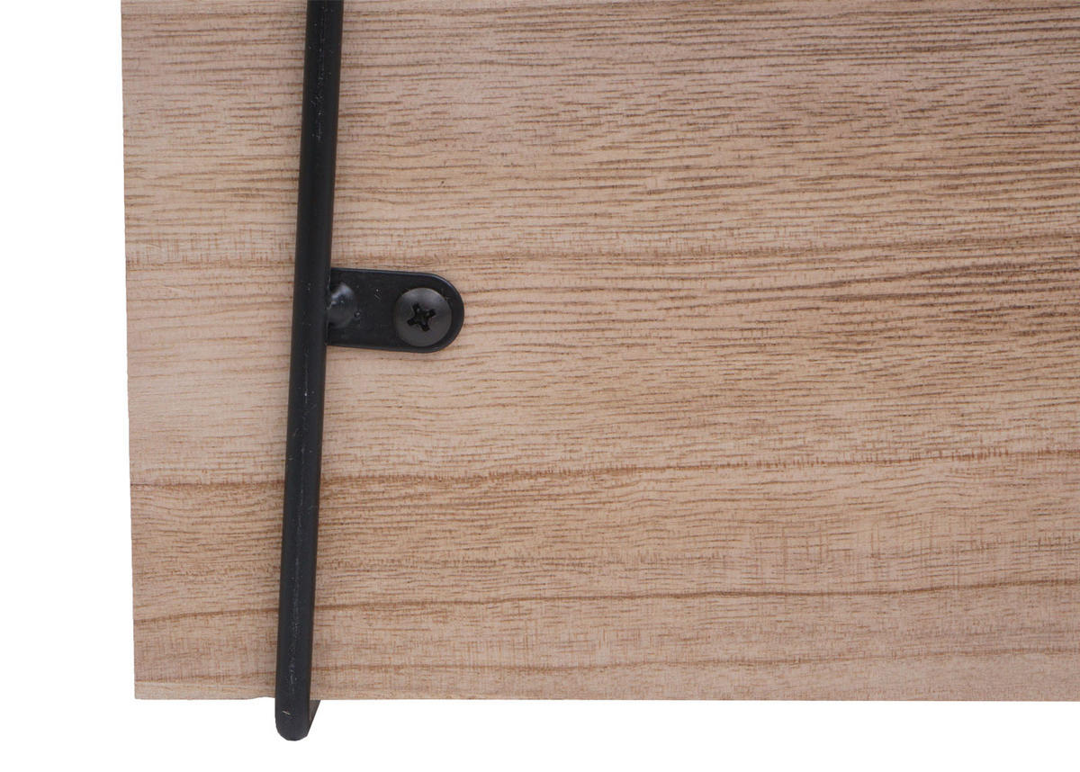 WANDREGAL Braun - Braun, Holz (40/40/13cm) - MCW
