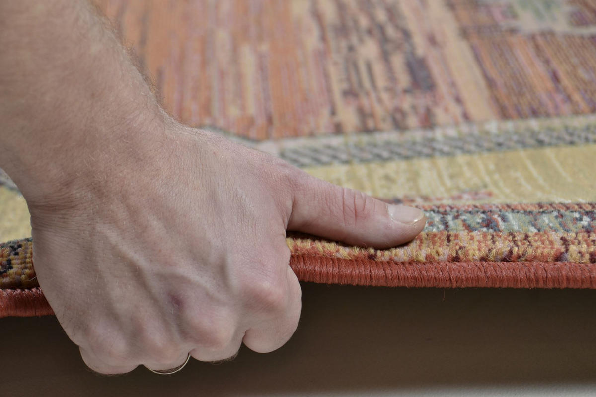 WEBTEPPICH Gabiro 002 200x285 cm - Terracotta, Textil (200/285cm) - THEKO