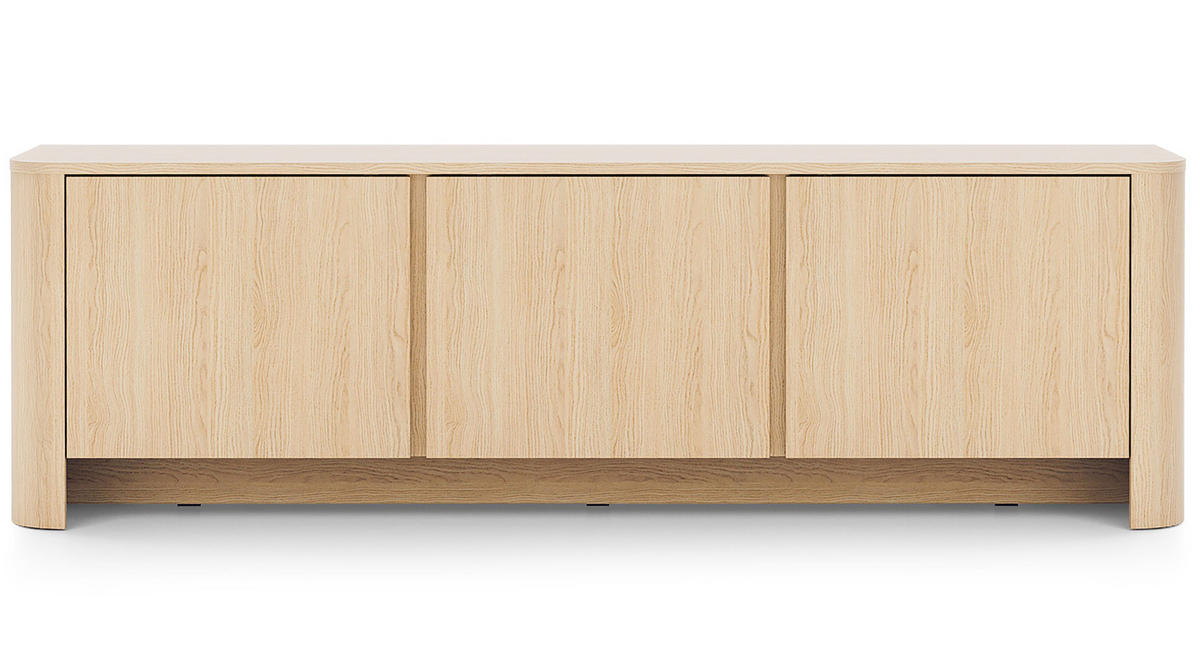 LOWBOARD Bari Eiche Vicenza 168 / 39 / 52cm - Eichefarben, Holz/Holzwerkstoff (168/52/39cm) - Feldmann-Wohnen
