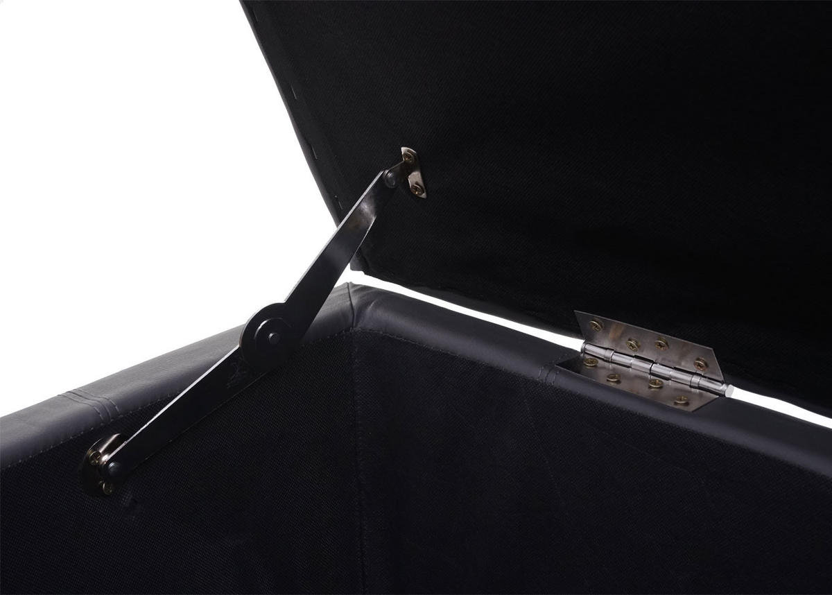 AUFBEWAHRUNGS-TRUHE Lars 45x114x45cm Kunstleder Grau matt - Grau, Kunststoff (114/45/45cm) - BERLINLODGE