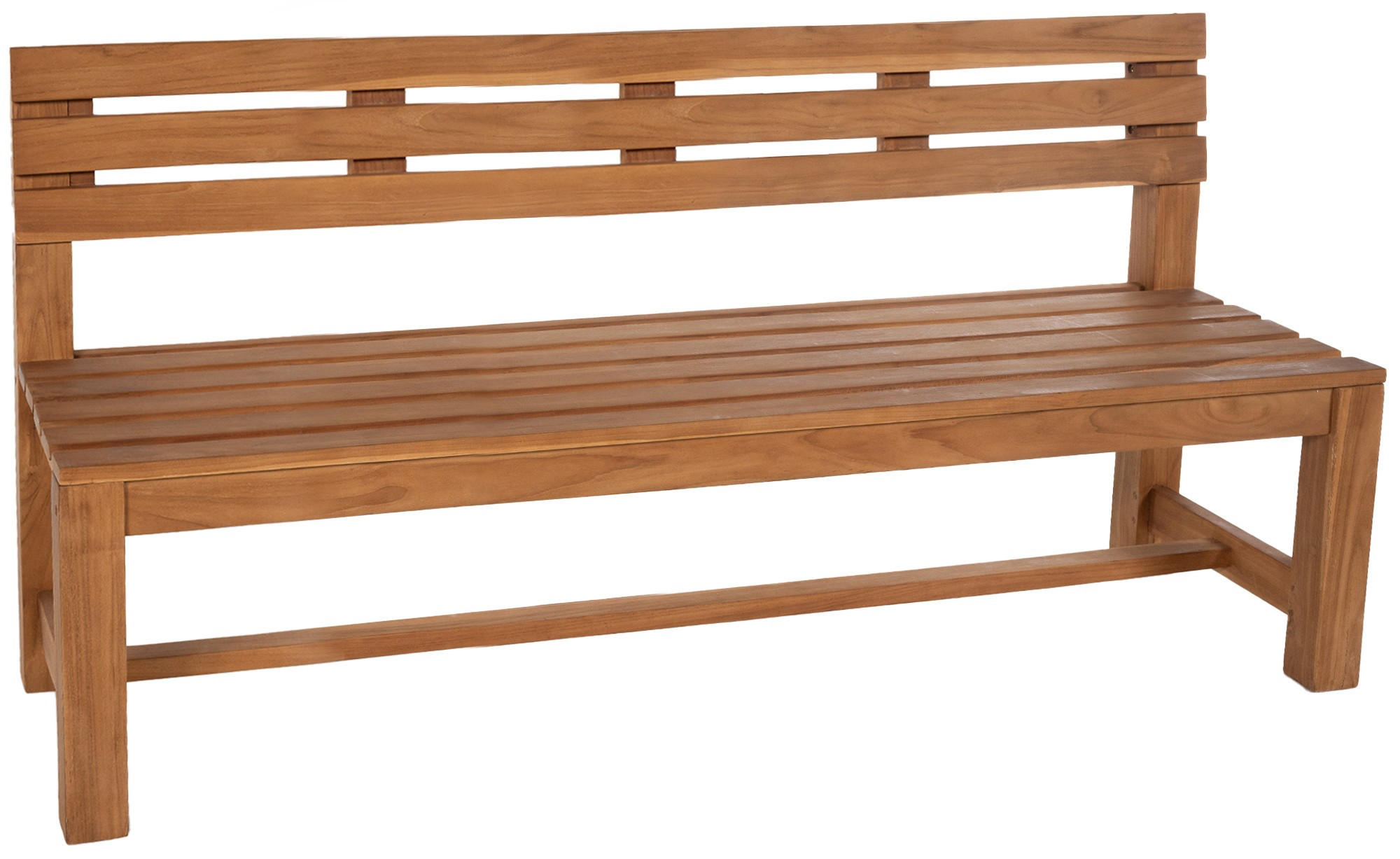 GARTENBANK 220/50 cm Holz teak - Teakfarben, Holz (220/85/50cm) - CLP