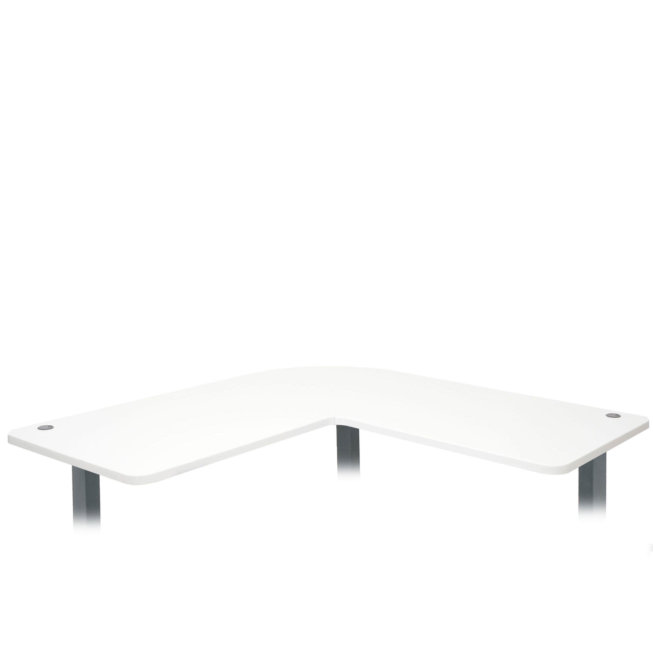 TISCHPLATTE FÜR ECK-SCHREIBTISCH Weiß - Weiß, Holz (97/177/2cm) - MCW
