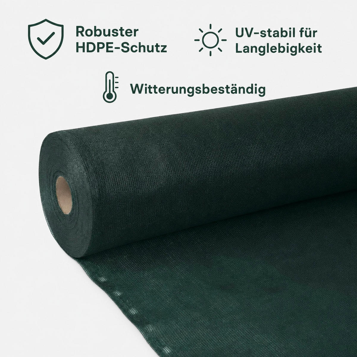 SICHTSCHUTZNETZ - Dunkelgrün, Kunststoff (150/150cm) - KLASEBO