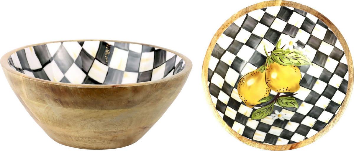 SCHALE Lemon Bliss Mangoholz Ø24 cm - Naturfarben, Holz (24cm) - FURNARO