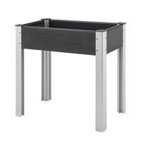 HOCHBEET Beverwijk - Dunkelgrau, Metall (75/75/40cm) - [en.casa]