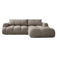 ECKSOFA Mitto, Seite: Rechts - Hellbraun/Schwarz, Holz/Kunststoff (270/173cm) - MIRJAN24