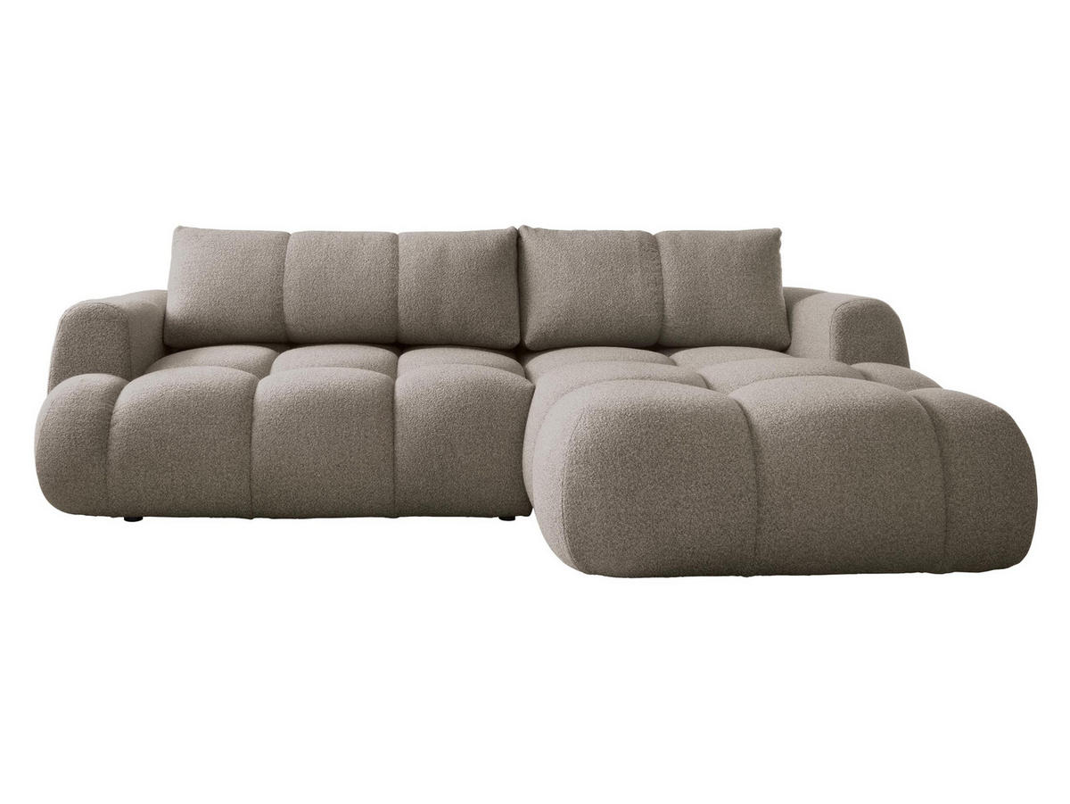 ECKSOFA Mitto, Seite: Rechts - Hellbraun/Schwarz, Holz/Kunststoff (270/173cm) - MIRJAN24