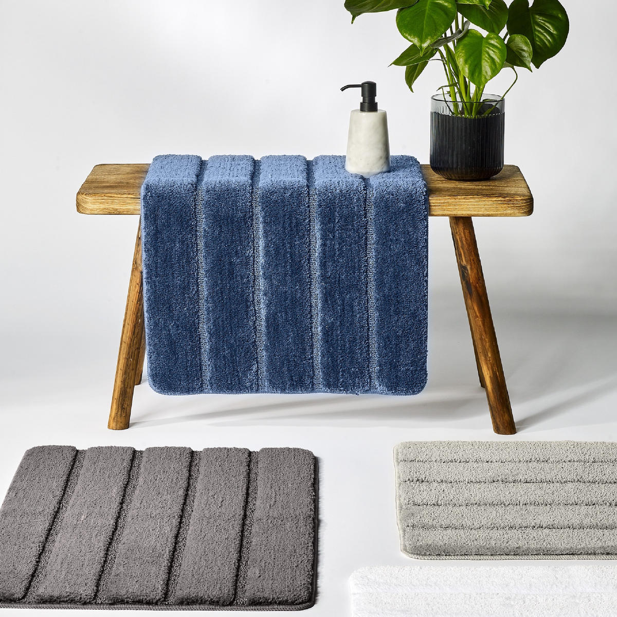 BADTEPPICH Milano - 60 x 100 cm - Weiß - Weiß, Textil (60/100cm) - SCHIESSER