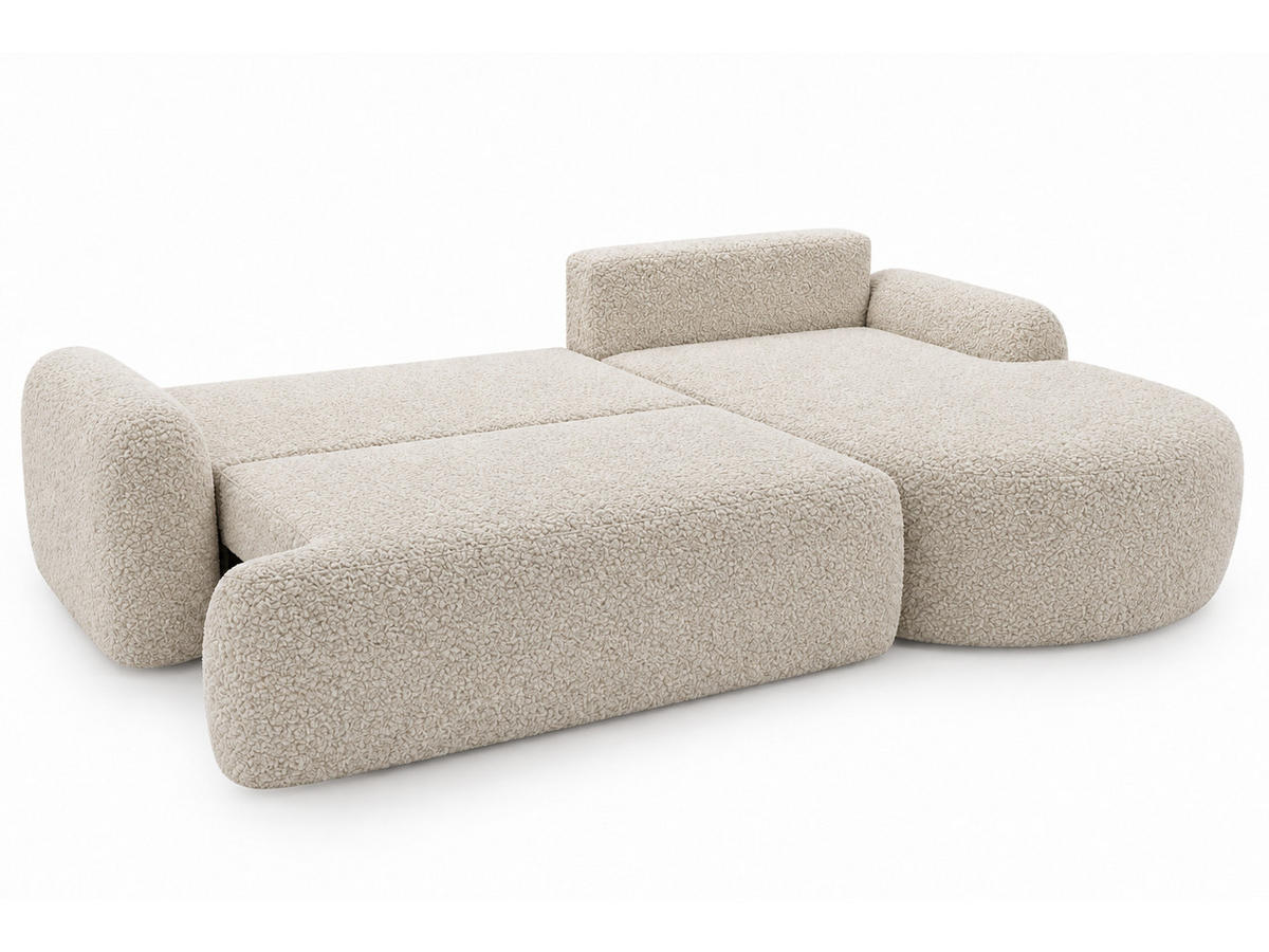 ECKSOFA Aurio Beige Rechts - Beige, Holz/Textil (261/177cm) - Graingold