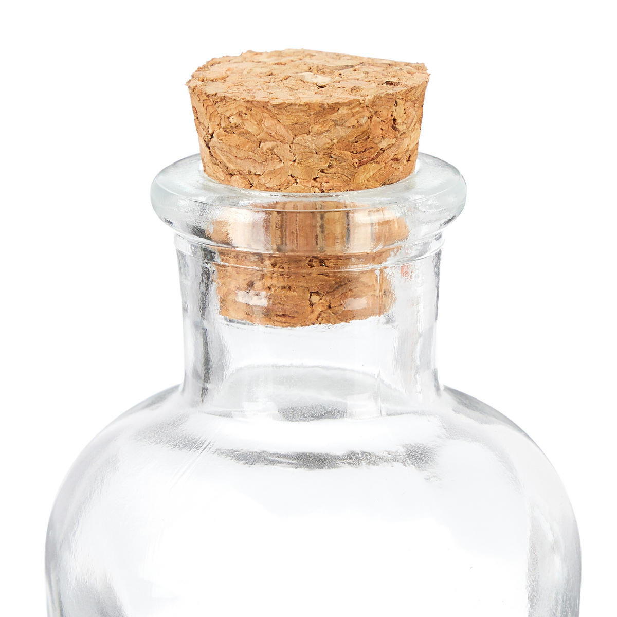 DEKOGLÄSER - Transparent, Glas/Naturmaterialien (5/9/5cm) - Relaxdays