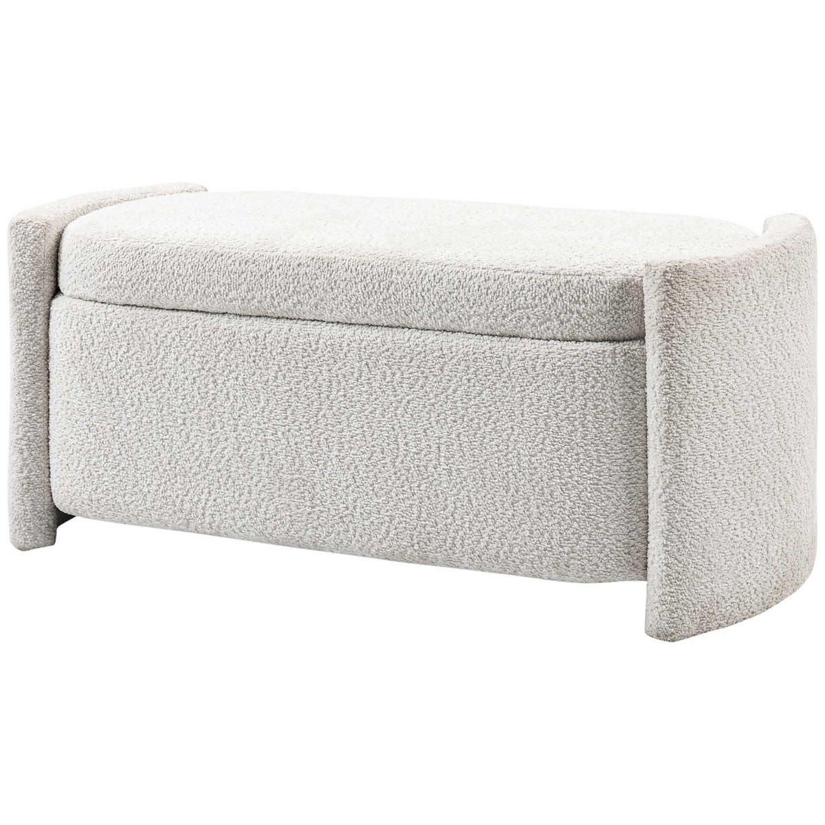 TRUHENBANK DE-07244 mit Flanellbezug Creme/Beige - Creme, Holz/Textil (44/45.5/105cm) - ComfortXL