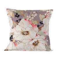 KISSENBEZUG white peonies 80x80 cm mehrfarbig - Multicolor, Textil (80/80cm) - Happy Friday