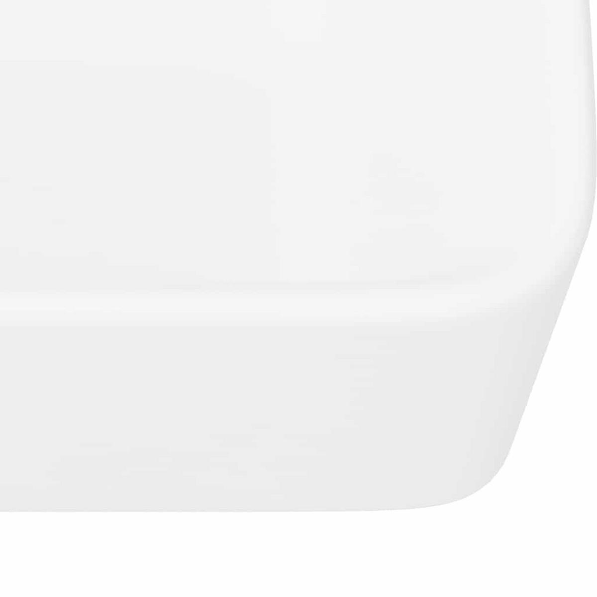 WASCHBECKEN Rechteckig 40/30/13 cm aus Keramik Weiß - Weiß, Keramik (40/13/30cm) - vidaXL