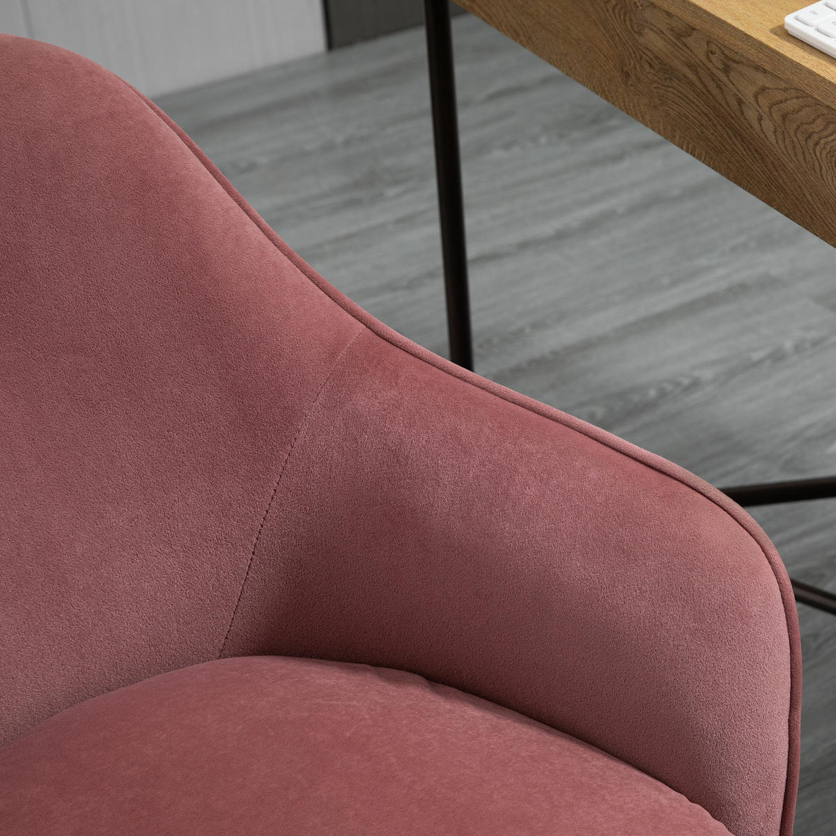 BÜROSTUHL, Wippenfunktion, Nylon, Rot - Rot, Textil (59/90.5/61cm) - Vinsetto