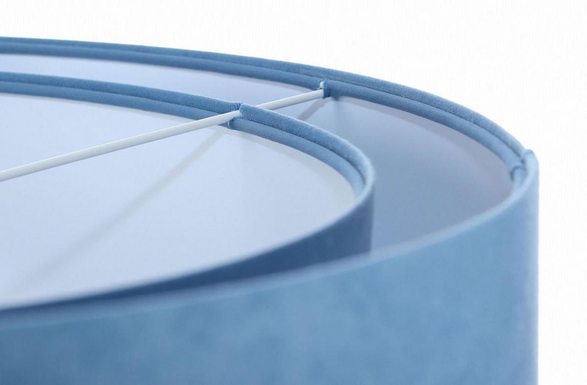 HÄNGELEUCHTE Blau 50/23 cm - Weiß, Kunststoff (50/1.3/23cm) - ONZENO