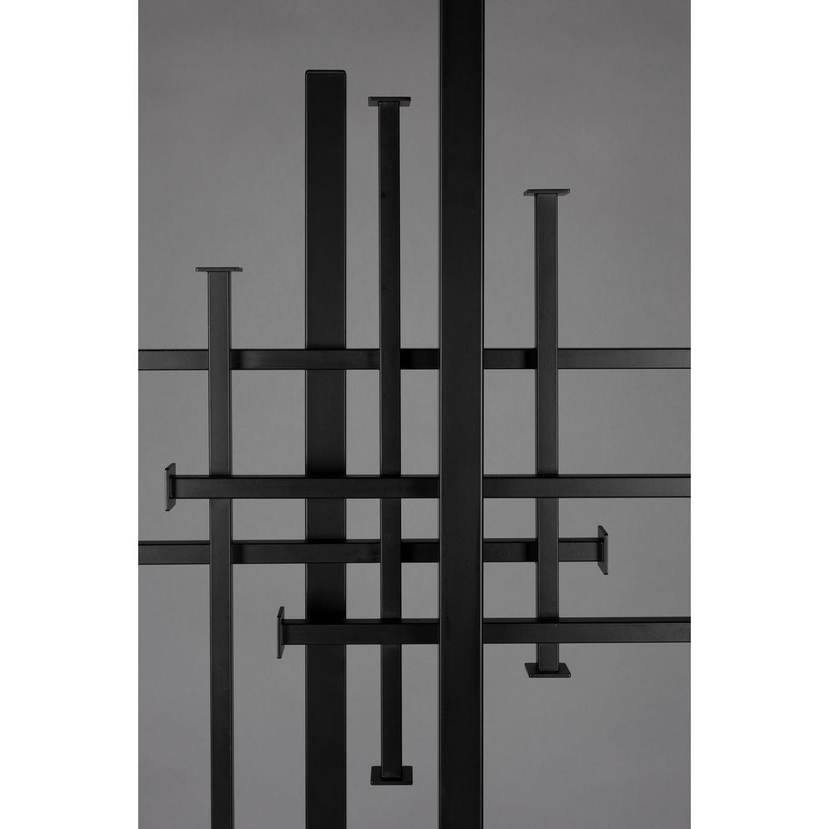 GARDEROBESTÄNDER Rumex Schwarz - Schwarz, Metall (71/185/45cm) - Dutchbone